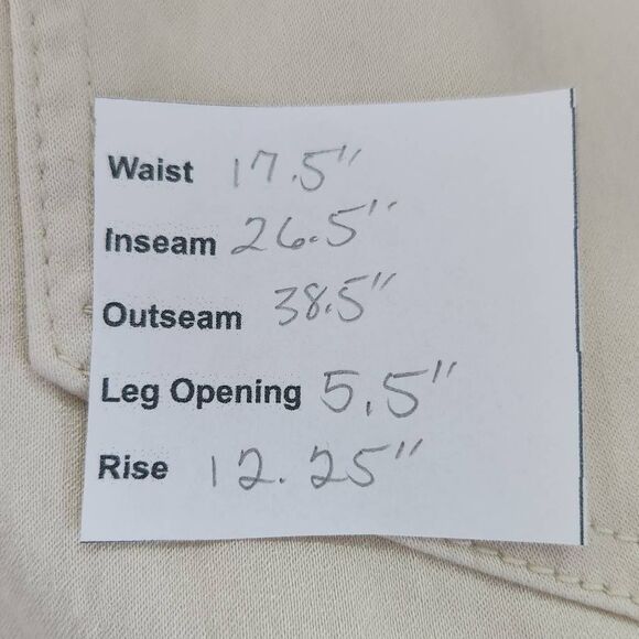 Red Bottoms Cream Cargo Joggers NWT Size 20 Cream Skinny Fit Joggers - Picture 12 of 12